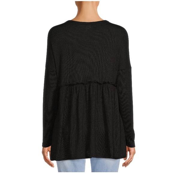 NWT Time and Tru Maternity Long Sleeve Henley Babydol - Picture 3 of 6